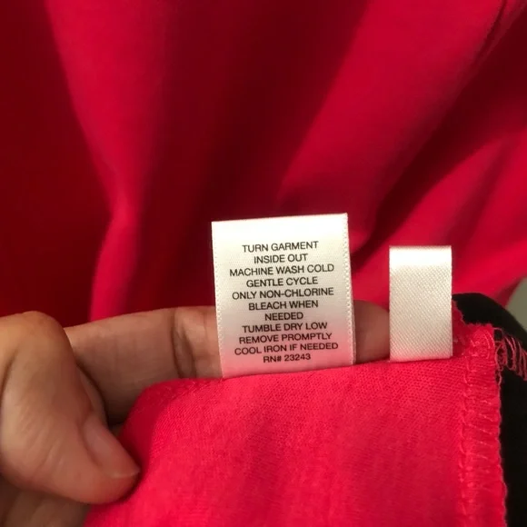 NWT New York & Co Size M Pink and Black Sleeveless A-Line Dress - Picture 5 of 5